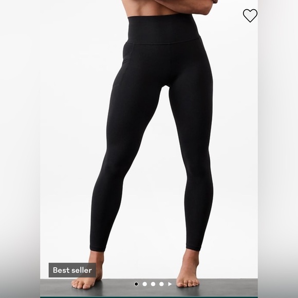 Athleta Pants - Athleta Salutation Stash High Rise Black Women's Leggings